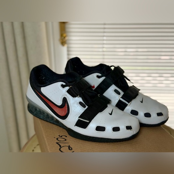 Nike Romaleos 2 Weightlifting Shoes White/Black/Red Weightlifting Shoes size13 - Picture 6 of 6